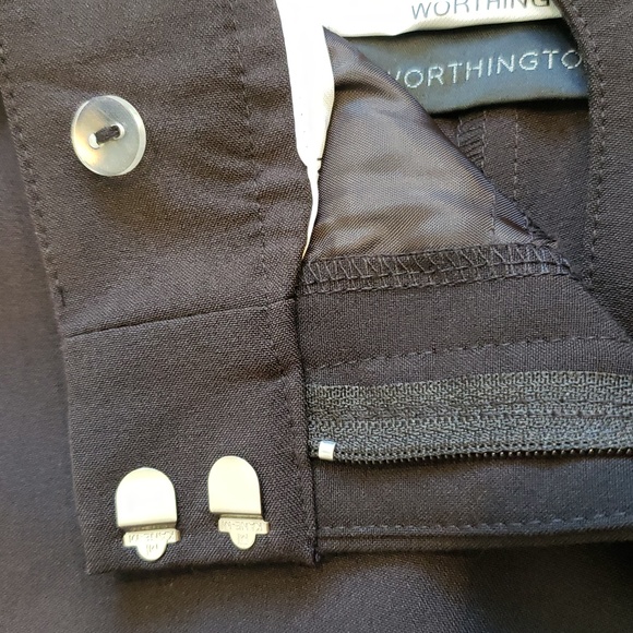 Worthington Relaxed Fit Flare Leg Pants Size 8 Petite - Picture 7 of 8